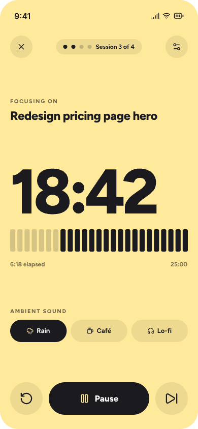 Orbit — Orbit, Pricing Screen
